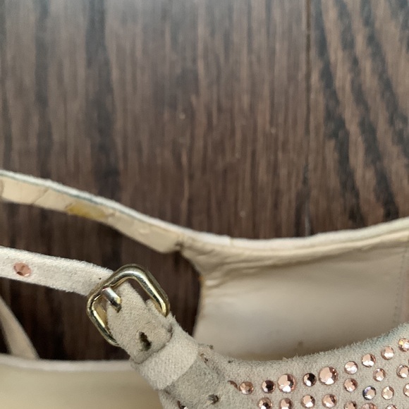 Zara Rhinestone Caged Pointy Toe Flats - Picture 7 of 8